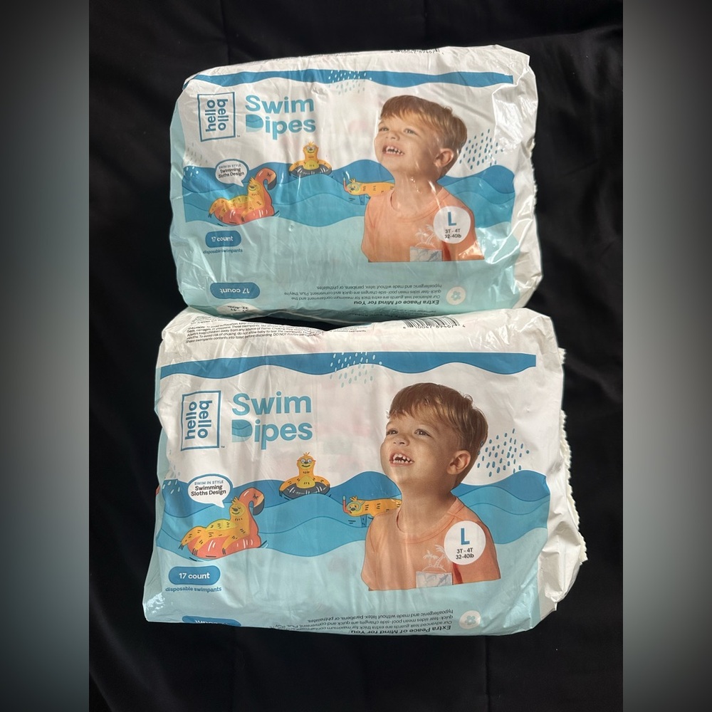Hello Bello Swim Dipes NEW UNOPENED 2 Package Diapers Large
